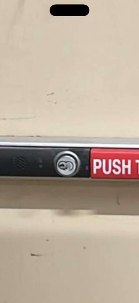 Push bar door lockout Arlington